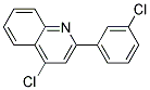 4-chloro-2-(3-chlorophenyl)quinoline 结构式