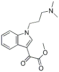 methyl {1-[3-(dimethylamino)propyl]-1H-indol-3-yl}(oxo)acetate 结构式