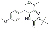 tert-butyl {(1S)-1-(4-methoxybenzyl)-2-[methoxy(methyl)amino]-2-oxoethyl}carbamate 结构式