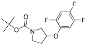 3-(2,4,5-Trifluoro-phenoxy)-pyrrolidine-1-carboxylic acid tert-butyl ester 结构式