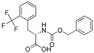 (2S)-2-{[(benzyloxy)carbonyl]amino}-3-[2-(trifluoromethyl)phenyl]propanoic acid 结构式
