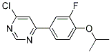 4-Chloro-6-(3-fluoro-4-isopropoxy-phenyl)-pyrimidine 结构式