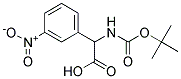 (2R)-[(tert-butoxycarbonyl)amino](3-nitrophenyl)ethanoic acid 结构式