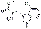 methyl 2-amino-3-(4-chloro-1H-indol-3-yl)propanoate 结构式