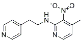 (4-Methyl-3-nitro-pyridin-2-yl)-(2-pyridin-4-yl-ethyl)-amine 结构式