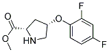 methyl (2S,4S)-4-(2,4-difluorophenoxy)pyrrolidine-2-carboxylate 结构式