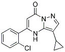 5-(2-chlorophenyl)-3-cyclopropylpyrazolo[1,5-a]pyrimidin-7(4H)-one 结构式