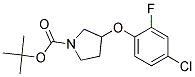 3-(4-Chloro-2-fluoro-phenoxy)-pyrrolidine-1-carboxylic acid tert-butyl ester 结构式