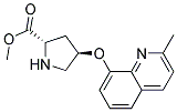 methyl (2S,4R)-4-[(2-methylquinolin-8-yl)oxy]pyrrolidine-2-carboxylate 结构式