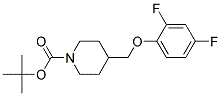 4-(2,4-Difluoro-phenoxymethyl)-piperidine-1-carboxylic acid tert-butyl ester 结构式