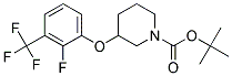 3-(2-Fluoro-3-trifluoromethyl-phenoxy)-piperidine-1-carboxylic acid tert-butyl ester 结构式