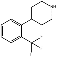 4-(2-三氟甲基苯基)哌啶 结构式