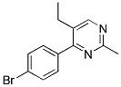 4-(4-bromophenyl)-5-ethyl-2-methylpyrimidine 结构式