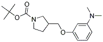 3-(3-Dimethylamino-phenoxymethyl)-pyrrolidine-1-carboxylic acid tert-butyl ester 结构式