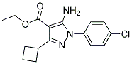 ethyl 5-amino-1-(4-chlorophenyl)-3-cyclobutyl-1H-pyrazole-4-carboxylate 结构式