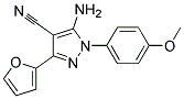 5-amino-3-furan-2-yl-1-(4-methoxyphenyl)-1H-pyrazole-4-carbonitrile 结构式