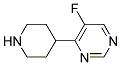 5-fluoro-4-piperidin-4-ylpyrimidine 结构式