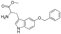 methyl 2-amino-3-[5-(benzyloxy)-1H-indol-3-yl]propanoate 结构式