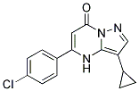 5-(4-chlorophenyl)-3-cyclopropylpyrazolo[1,5-a]pyrimidin-7(4H)-one 结构式
