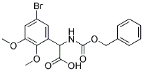 {[(benzyloxy)carbonyl]amino}(5-bromo-2,3-dimethoxyphenyl)acetic acid 结构式