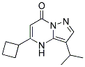 5-cyclobutyl-3-(1-methylethyl)pyrazolo[1,5-a]pyrimidin-7(4H)-one 结构式