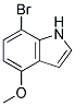 7-bromo-4-methoxy-1H-indole 结构式