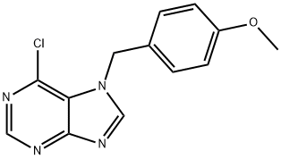 6-chloro-9-(4-methoxybenzyl)-9H-purine 结构式