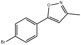 3-甲基-5-(4-溴苯基)异噁唑 结构式