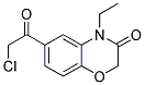 6-(Chloroacetyl)-4-ethyl-2H-1,4-benzoxazin-3(4H)-one 结构式