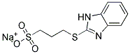 3-(BENZOIMIDAZOLE-2-MERCAPTO)-PROPANE SULFONIC ACID SODIUM SALT 结构式