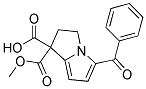 5-Benzoyl-2,3-Dihydro-1H-pyrrolizine-1,1-Dicarboxylic Acid-methyl Ester 结构式
