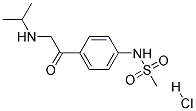 4'-(2-Isopropylaminoacetyl)Phenyl Methanesulfonamide HCL 结构式