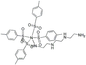 Triethylenetetramine tetratosylamide 结构式