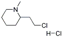 N-Methyl-2-(2-chloroethyl) piperidine hydrochloride 结构式