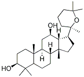 (3B,12B,20R)-20,25-EPOXY-3,12-DAMMARANEDIOL 结构式