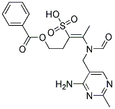 (E)-2-(N-((4-AMINO-2-METHYL-5-PYRIMIDINYL)METHYL)FORMAMIDO)-5-BENZOYLOXY-2-PENTENE-3-SULFONICACID 结构式