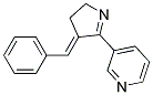 3-(3-BENZYLIDENE-1-PYRROLIN-2-YL)PYRIDINE 结构式