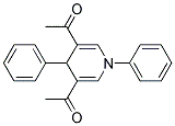 3,5-DIACETYL-1,4-DIPHENYL-1,4-DIHYDROPYRIDINE 结构式