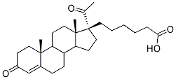 3,20-DIOXO-4-PREGNEN-17-YLHEXANOATE 结构式