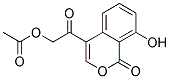 4-(ACETOXYACETYL)-1-OXO-1H-BENZO(C)PYRAN-8-OL 结构式