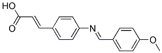 4-(P-METHOXYBENZYLIDENEAMINO)CINNAMICACID 结构式