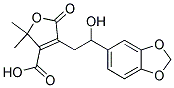 4-(2-(1,3-BENZODIOXOL-5-YL)-2-HYDROXYETHYL)-2,2-DIMETHYL-5-OXO-2,5-DIHYDRO-3-FUROICACID 结构式