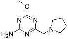 4-METHOXY-6-(1-PYRROLIDINYLMETHYL)-1,3,5-TRIAZIN-2-AMINE 结构式