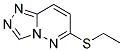 6-ETHYLTHIO-1,2,4-TRIAZOLO(4,3-B)PYRIDAZINE 结构式