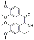 6,7-DIMETHOXY-1-VERATROYL-1,2,3,4-TETRAHYDROISOQUINOLINE 结构式