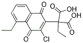 DIETHYL(3-CHLORO-1,4-DIOXO-1,4-DIHYDRO-2-NAPHTHYL)MALONATE 结构式