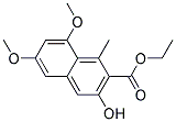 Ethyl3-hydroxy-6,8-dimethoxy-1-methyl-2-naphthoate 结构式