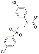 P-CHLOROPHENYL(2-(P-CHLOROPHENYLSULFONYL)ETHYL)CARBAMATE 结构式