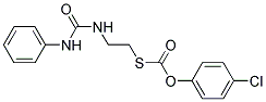 O-(P-CHLOROPHENYL)S-(2-(3-PHENYLUREIDO)ETHYL)THIOCARBONATE 结构式