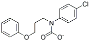 P-CHLOROPHENYL(3-PHENOXYPROPYL)CARBAMATE 结构式